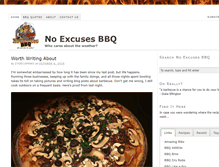 Tablet Screenshot of noexcusesbbq.com